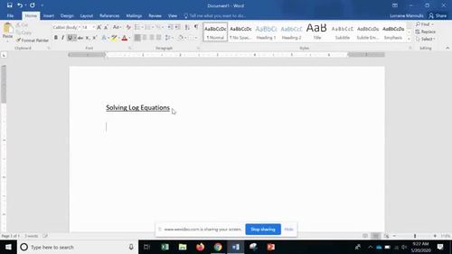Preview of Solving Log Equations Video Lesson (streaming AND download included)
