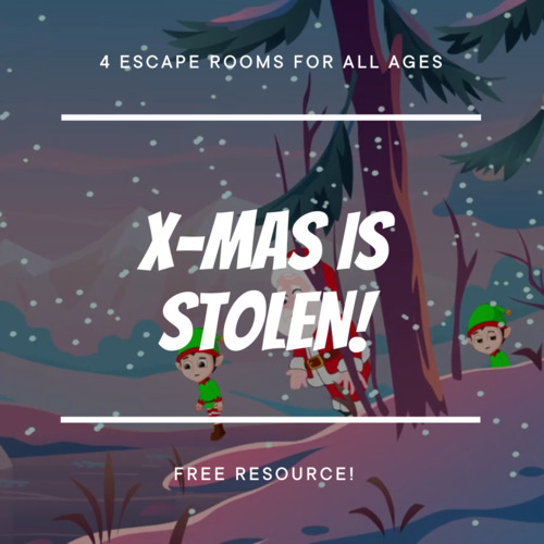 Preview of Christmas Escape Room in 4 parts
