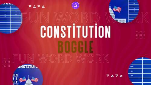 CONSTITUTION DIGITAL BOGGLE by K's Digital Store | TPT