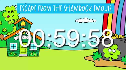 Preview of Escape From the Shamrock Emojis (St. Patrick's Day)