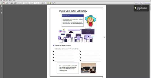 Computer Lab Safety & Ethics Lesson | Intro to Computer, 3Rs, Posture & Security