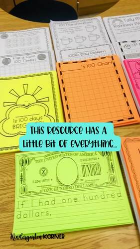 100th Day of School NO PREP MEGA Pack - Kindergarten 1st Math Writing ...