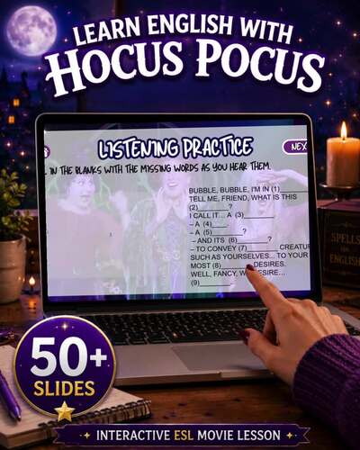 Learn English with Hocus Pocus | Interactive ESL Movie Lesson | 50 ...