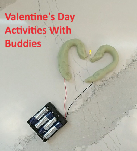 Preview of Valentine's Day STEM Activity Science with Conductive Playdough