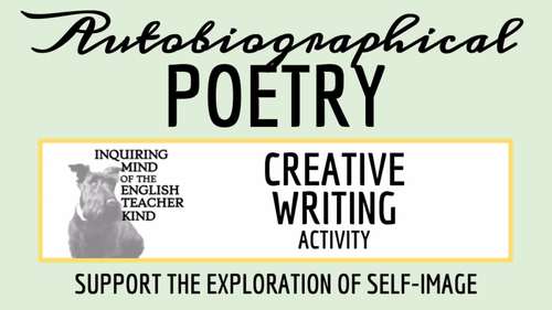 Autobiographical Poem Template for High School Creative Writing (Printable)