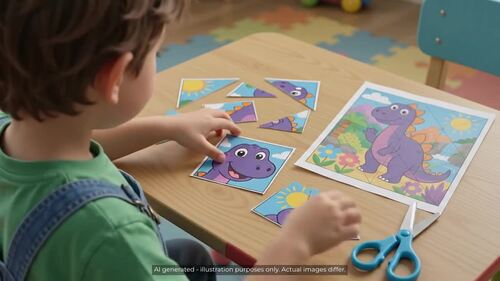 Clown Cut and Paste Puzzles | Scissor Skills & Fine Motor Centers (PreK ...