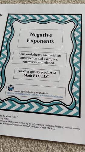 Negative Exponents