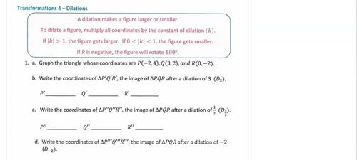 Dilations - Lesson Video by Mathematics Made Easy | TPT