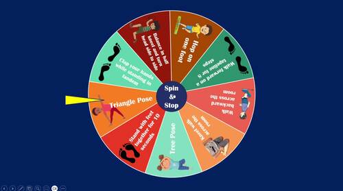 Balance Skills - Beginner - Spin the Wheel Game - Digital - Powerpoint