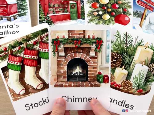 Christmas Flashcards: Printable Flash Cards for Homeschool, Classroom ...