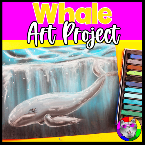 Ocean Art Lesson Grey Whale Value Art Project Soft Pastels Artwork Activity