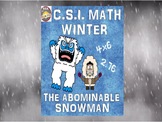 Winter Math Activity VIDEO: The Abominable Snowman! A CSI 