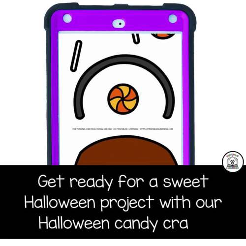 Halloween Candy Cut and Paste Craft with Visual Directions TPT