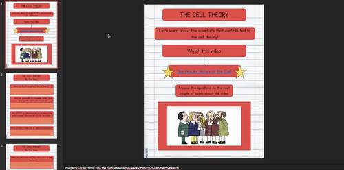 The Cell Theory - Digital Notebook Activity by Science with Ms Katie