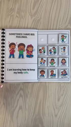 Social Story Behavior Choice Board | Autism Big Feelings by MILLERPETERSON