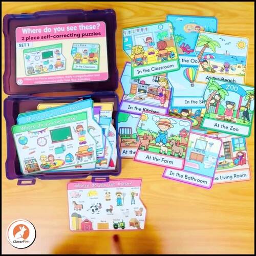 Word Associations Speech Therapy / Autism Object To Place Little ...