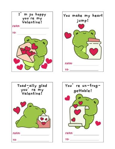 Cute Animal Valentine Cards for Kids | Printable Classroom Valentines ...