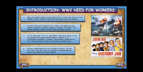 Rosie The Riveter Role Of Women During World War 2 Powerpoint. L72 ...
