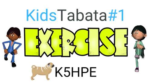 Preview of Kids Tabata #1 (Burpees), Exercise, HIIT, High Intensity Interval Training, DPA