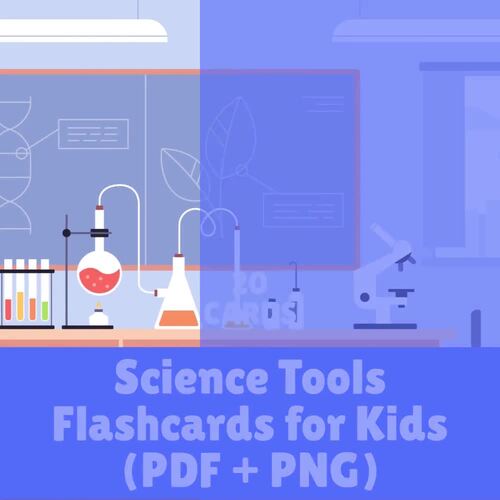 Science Tools Flashcards – 20 Printable Learning Cards for Kids by ...