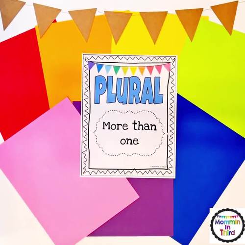Plural Noun Rules Posters Bulletin Board Irregular Plural Nouns