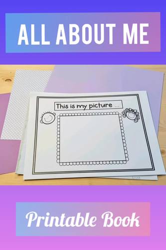 All About Me printable book by Nomadic Bee | Teachers Pay Teachers