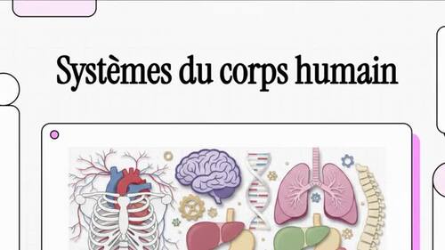 Systèmes Corps humain Activités sciences primaire Human Body Systems ...