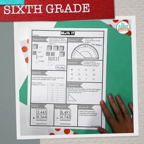 ontario daily math worksheets spiral math all strands grade 6 math it