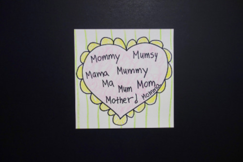 Preview of Let's Draw Mama-Mom-Mother's Day Card!