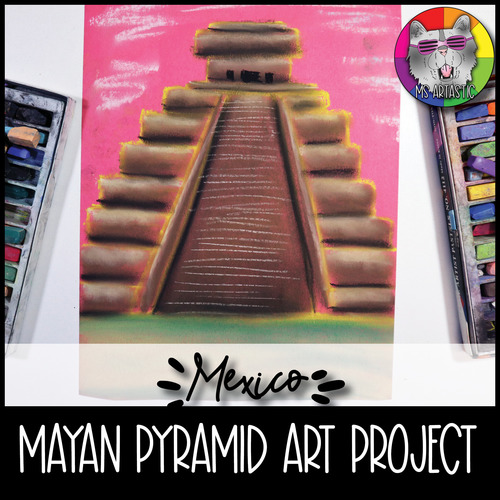 Mayan Pyramid Art Lesson, Mexico Art Project Activity for Elementary