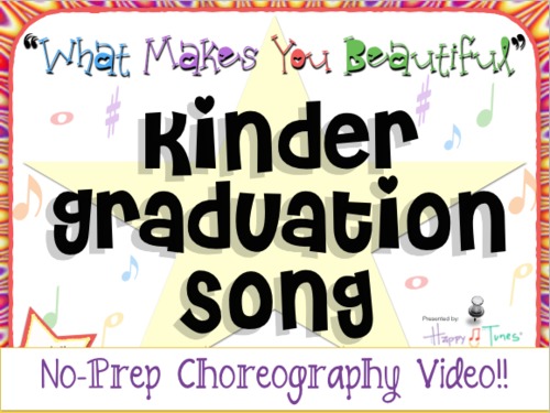 Preview of Choreography VIDEO for "What Makes You Beautiful" Kinder graduation song