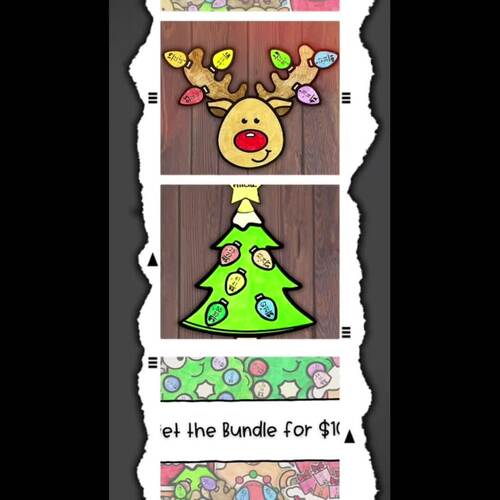Reindeer Math Craft | Christmas Double-Digit Addition & Subtraction