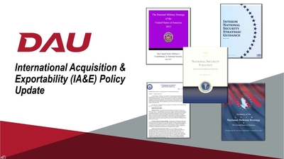 DAU IA&E Policy Update - Defense Acquisition University