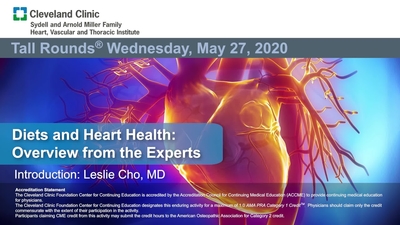 Diets and Heart Health: Overview from the Experts - ConsultQD Live
