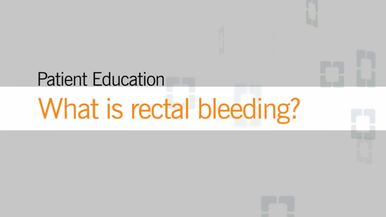 Causes of bleeding per rectum.