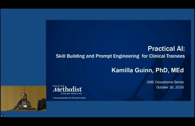 Education Series 50: 10.16.26 - AI in Medical Education - Welcome to ...