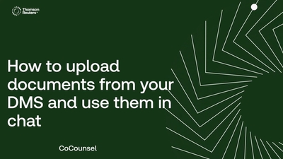 How to upload documents from your DMS and use them in Chat - Product ...