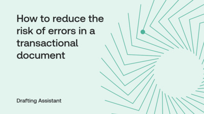 How to reduce the risk of errors in a transactional document - Product ...
