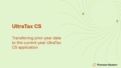 Transferring prior-year data to the current-year UltraTax CS ...