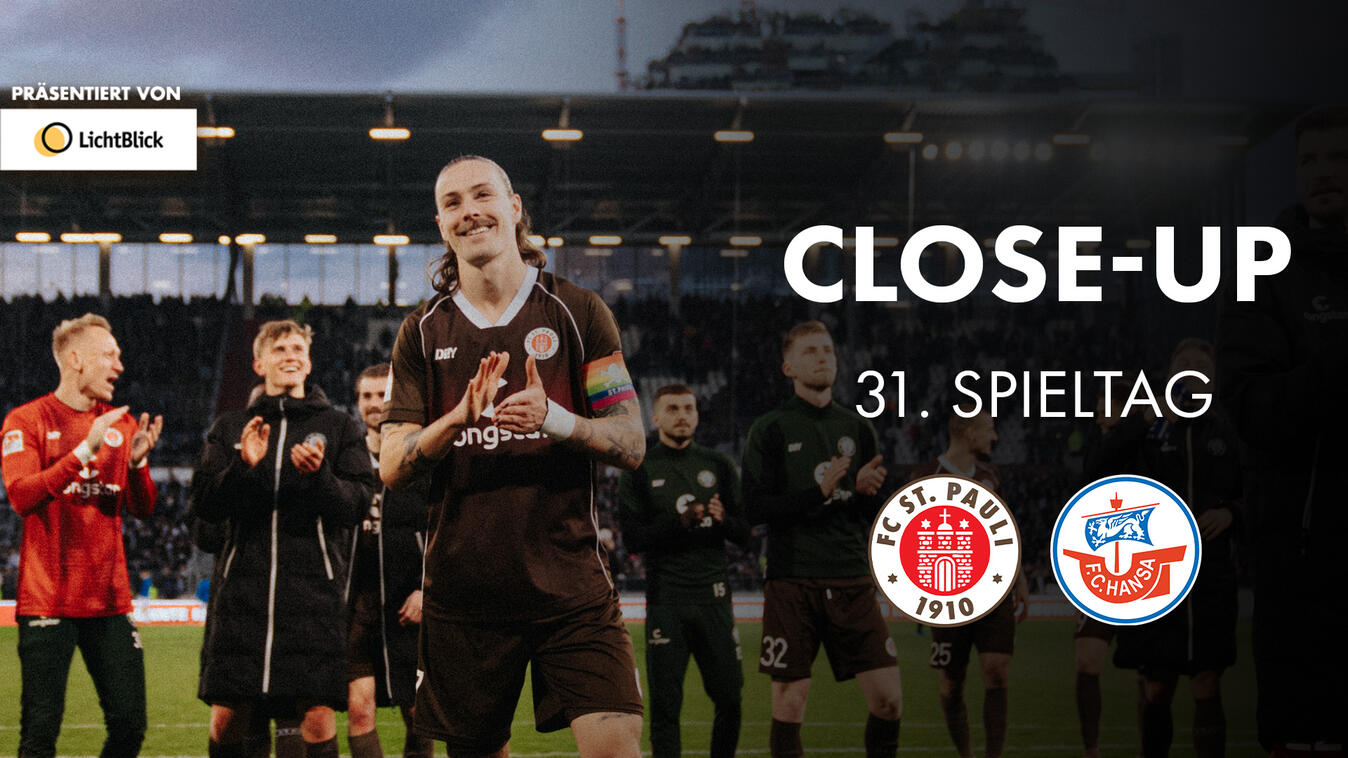 Video Vorschaubild - Close-Up: FC St. Pauli - FC Hansa Rostock (31. Spieltag) I Präsentiert von LichtBlick