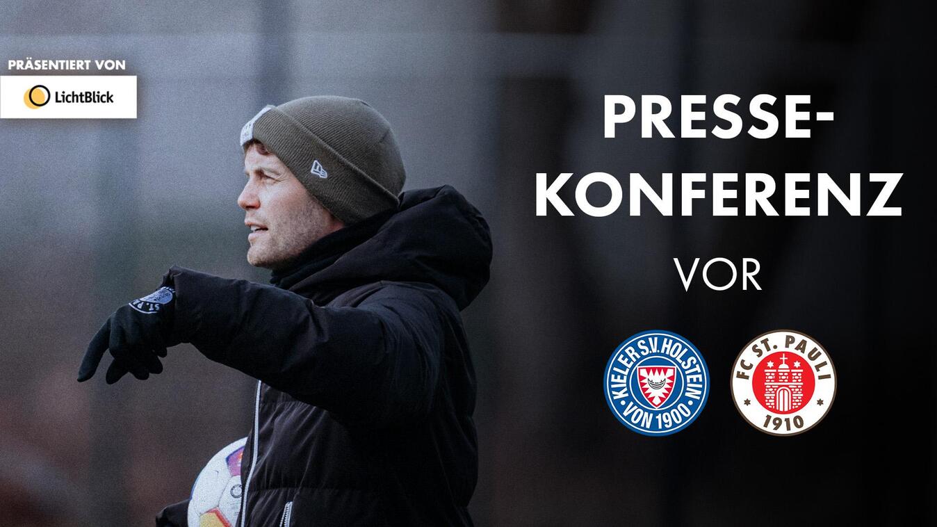 Video Vorschaubild - Die Pressekonferenz vor dem Spiel bei Holstein Kiel I Präsentiert von LichtBlick