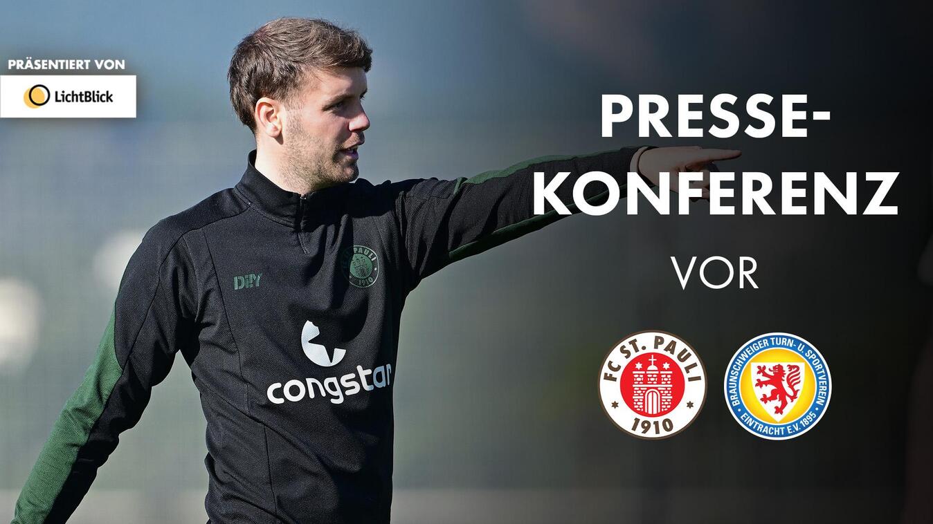 Video Vorschaubild - Die Pressekonferenz vor dem Spiel gegen Eintracht Braunschweig I Präsentiert von LichtBlick