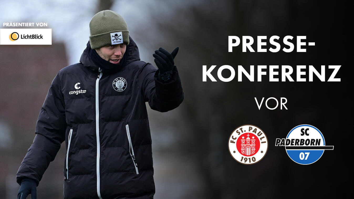 Video Vorschaubild - Die Pressekonferenz vor dem Spiel gegen den SC Paderborn 07 I Präsentiert von LichtBlick