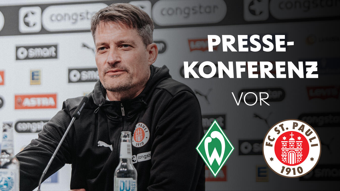 Video Vorschaubild - Die Pressekonferenz vor dem Spiel bei Werder Bremen | Präsentiert von LichtBlick