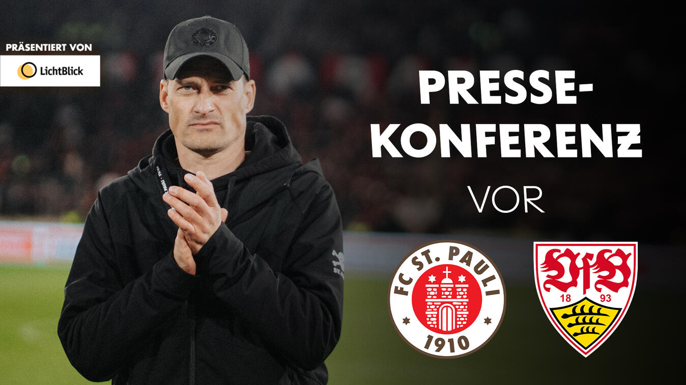 Video Vorschaubild - Die Pressekonferenz vor dem Spiel gegen den VfB Stuttgart | Präsentiert von LichtBlick