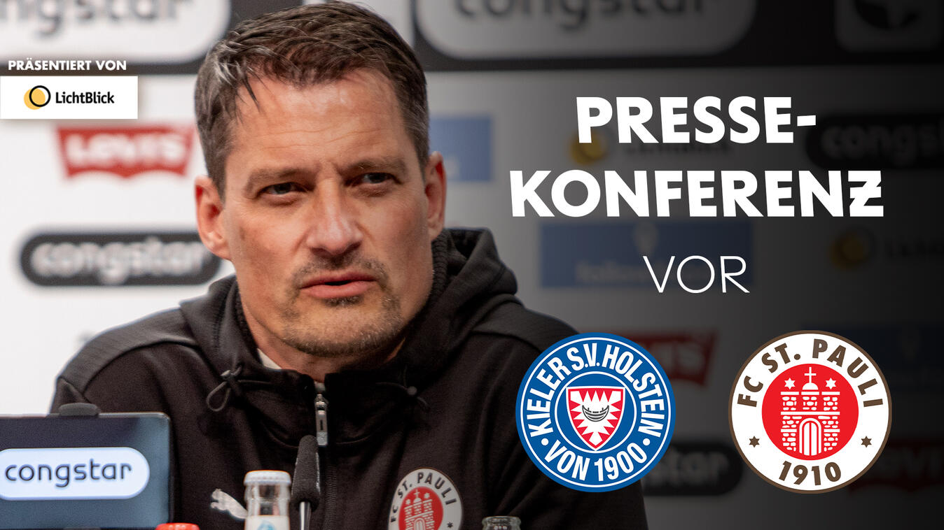 Video Vorschaubild - Die Pressekonferenz vor dem Spiel bei Holstein Kiel | Präsentiert von LichtBlick
