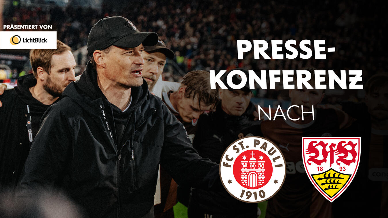 Video Vorschaubild - Die Pressekonferenz nach dem Spiel gegen den VfB Stuttgart | Präsentiert von LichtBlick