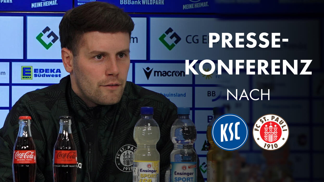 Video Vorschaubild - Die Pressekonferenz nach dem Spiel beim Karlsruher SC