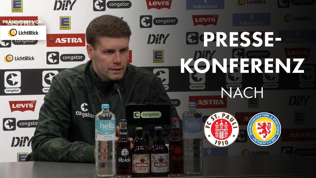 Video Vorschaubild - Die Pressekonferenz nach dem Spiel gegen Eintracht Braunschweig I Präsentiert von LichtBlick