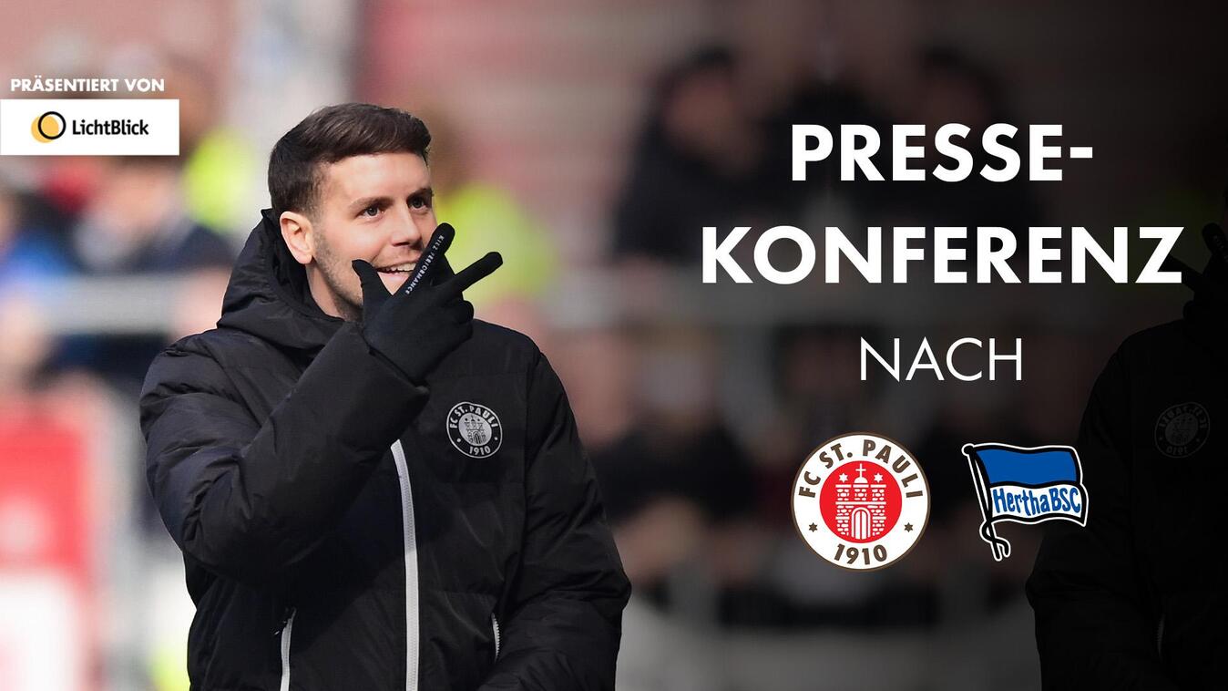 Video Vorschaubild - Die Pressekonferenz nach dem Spiel gegen Hertha BSC I Präsentiert von LichtBlick